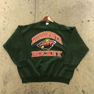 Vintage Minnesota Wild Green Crewneck